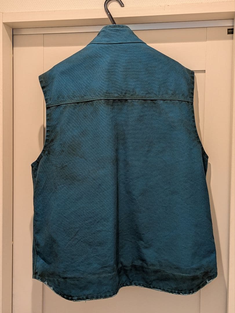 J&Y KAMIYA カミヤ BORO DUCK VEST ブルー M