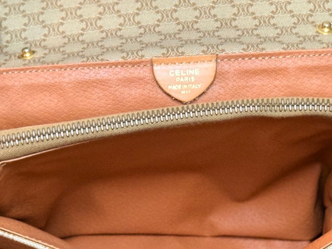 Celine ショルダーバッグ ベージュ キャンバス