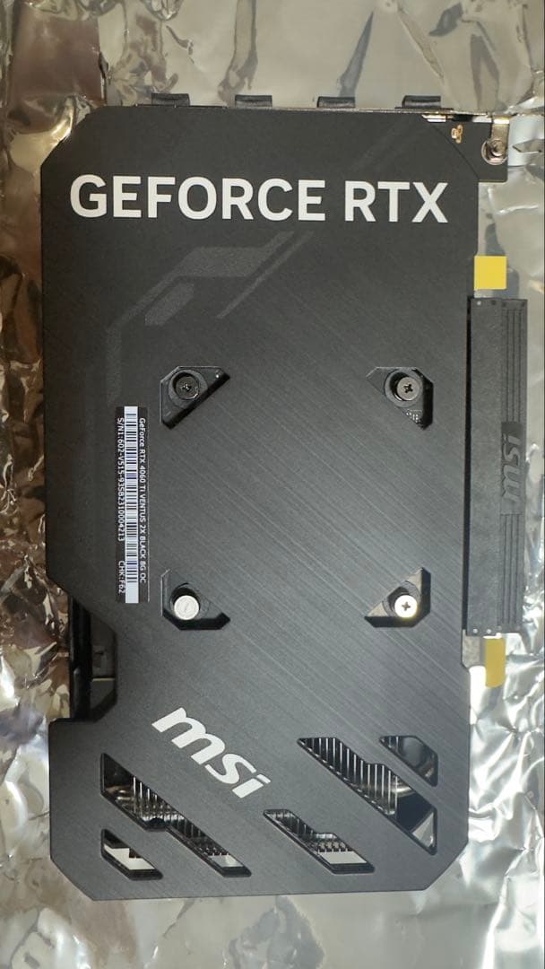 グラフィックボード・グラボ・ビデオカード GeForce RTX4060Ti VENTUS 2X BLACK 8G OC