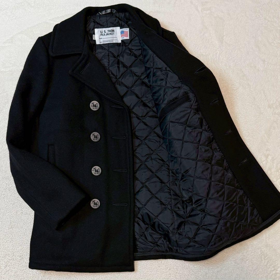 USA製 schott pコート メルトン キルティング アメカジ 740N