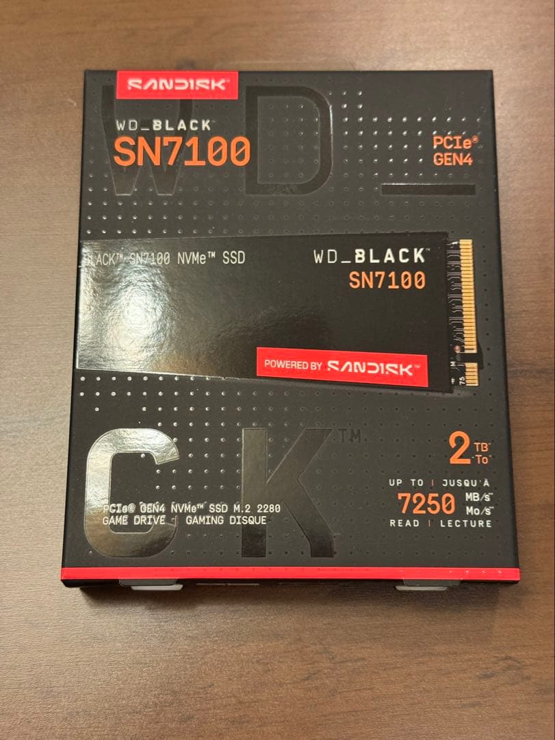 内蔵型SSD WD_Black SN7100 NVMe SSD 2TB
