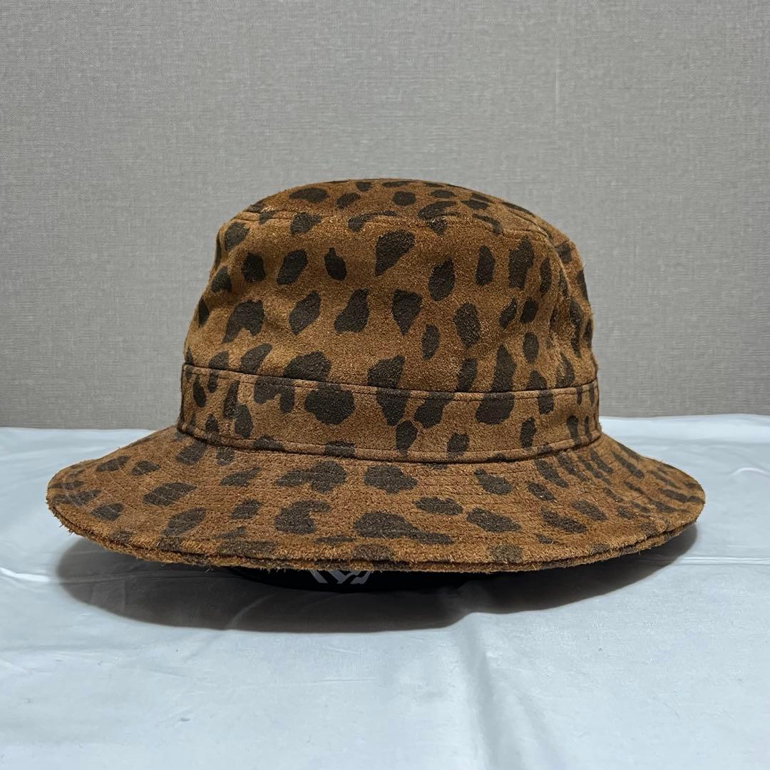 【美品・希少】 WACKO MARIA レオパードレザーバケットハット