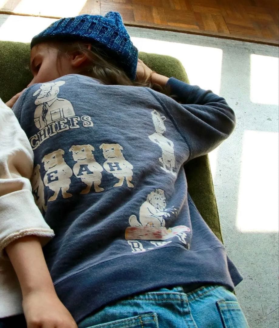 DENIM DUNGAREE ビンテージ裏毛 スウェット　110cm 4NV