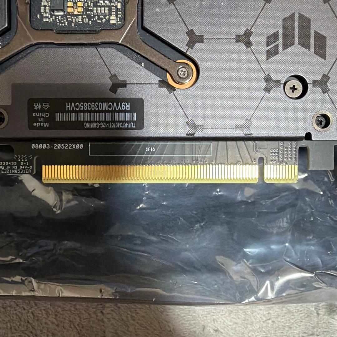 ASUS Geforce RTX 4070ti TUF GAMING グラボ