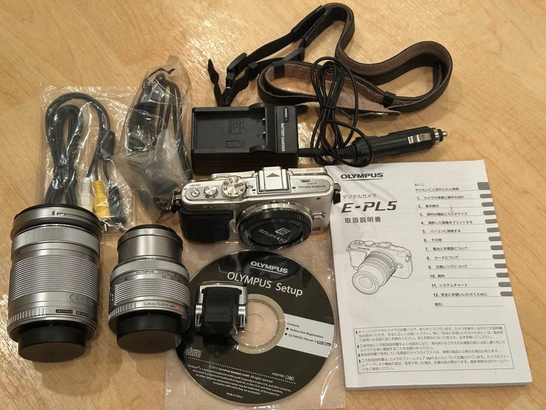 OLYMPUS E-PL5 デジタル一眼レフ 本体とレンズ2本
