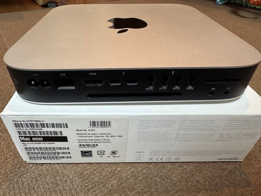 Macデスクトップ Apple Mac mini 2014 i5 1TB Fusion HDD