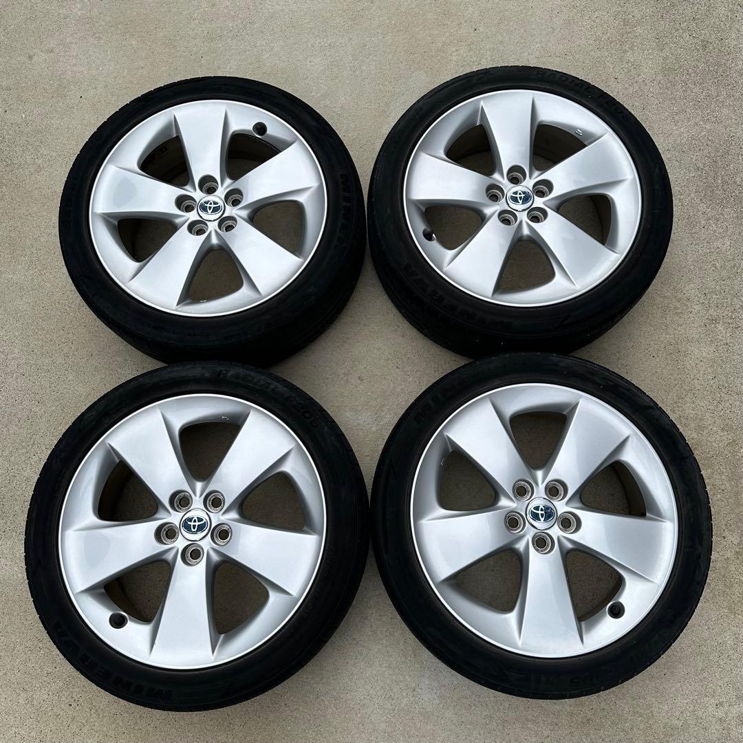 トヨタ 30プリウス Sツーリング 純正タイヤホイールセット 17インチ