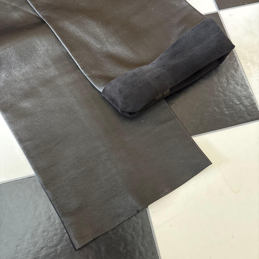 【A.P.C】アーペーセー レザーロングブーツカバー レッグウォーマー 本革