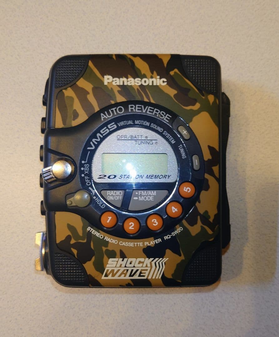 【動作品】パナソニック ショックウェーブ カセットプレイヤー RQ-SW20