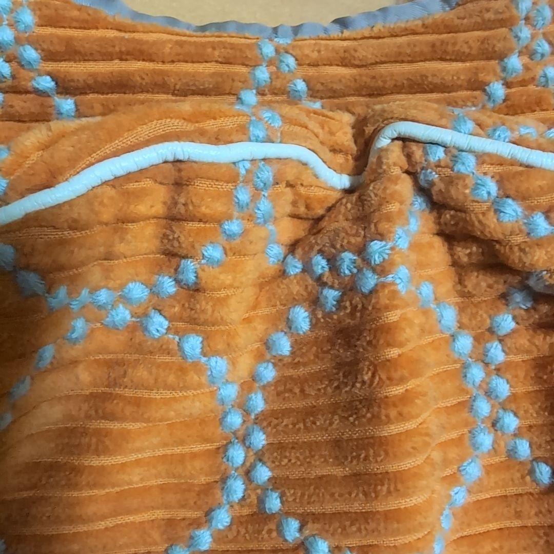 ミナペルホネン　タンバリン　オレンジ コーデュロイ エッグバッグ