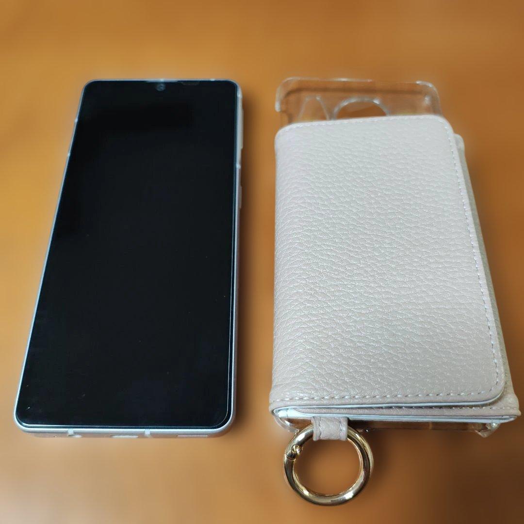 SIMフリー AQUOS sense7 SH-M24 ライトカッパー ケース付