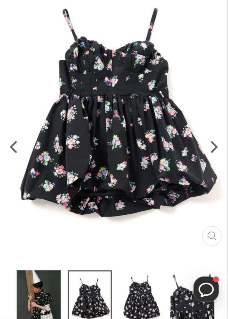 POPPY あさぎーにょ　バルーンフラワーキャミチュニック