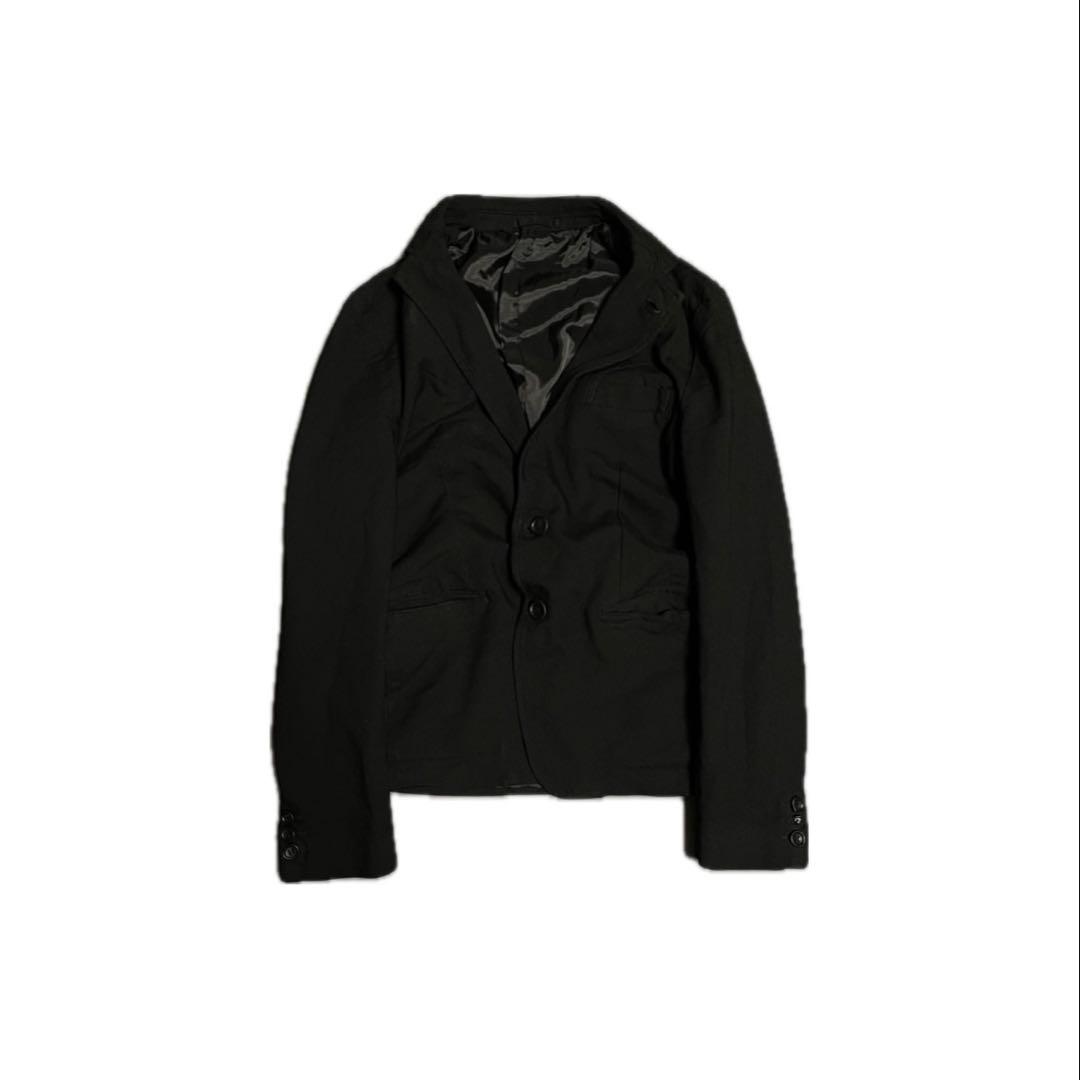 COMME des GARÇONS HOMME ポリ縮絨 ジャケット ダークコア