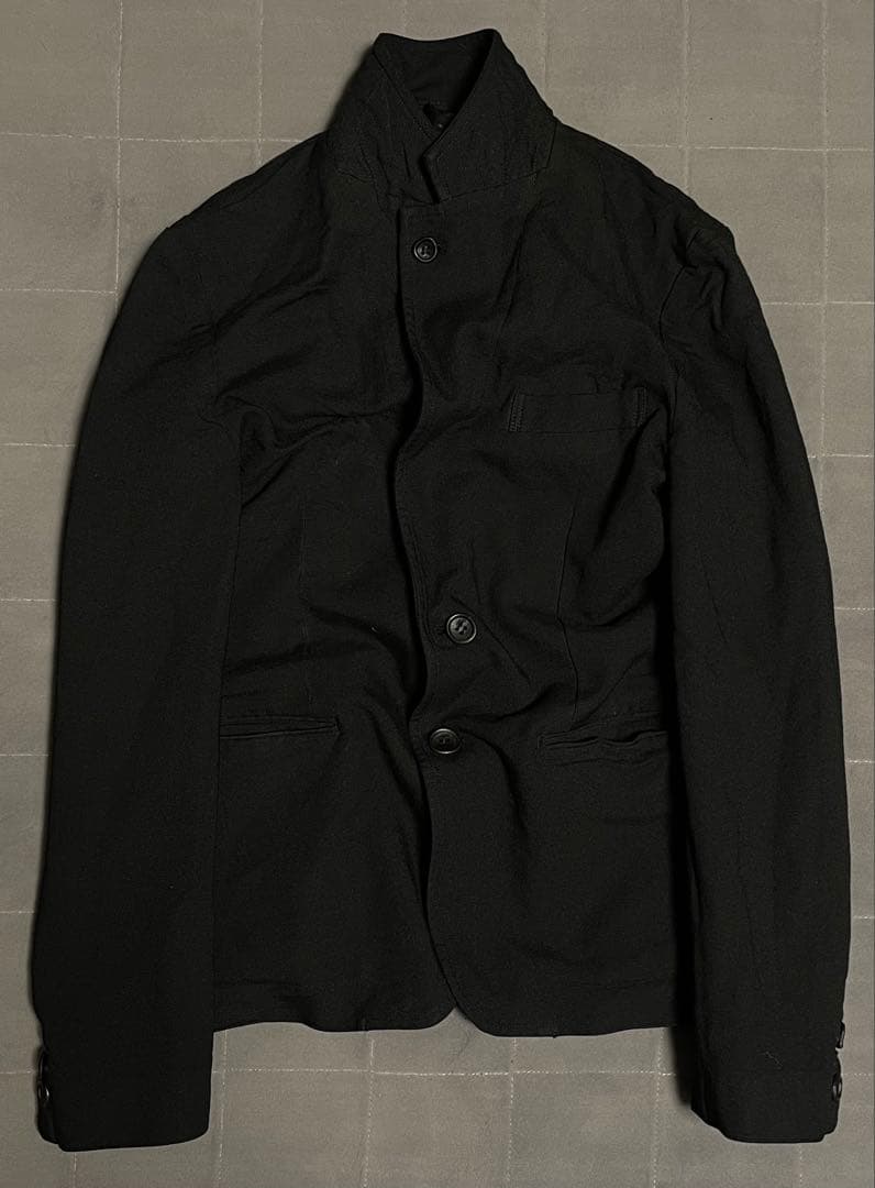 COMME des GARÇONS HOMME ポリ縮絨 ジャケット ダークコア