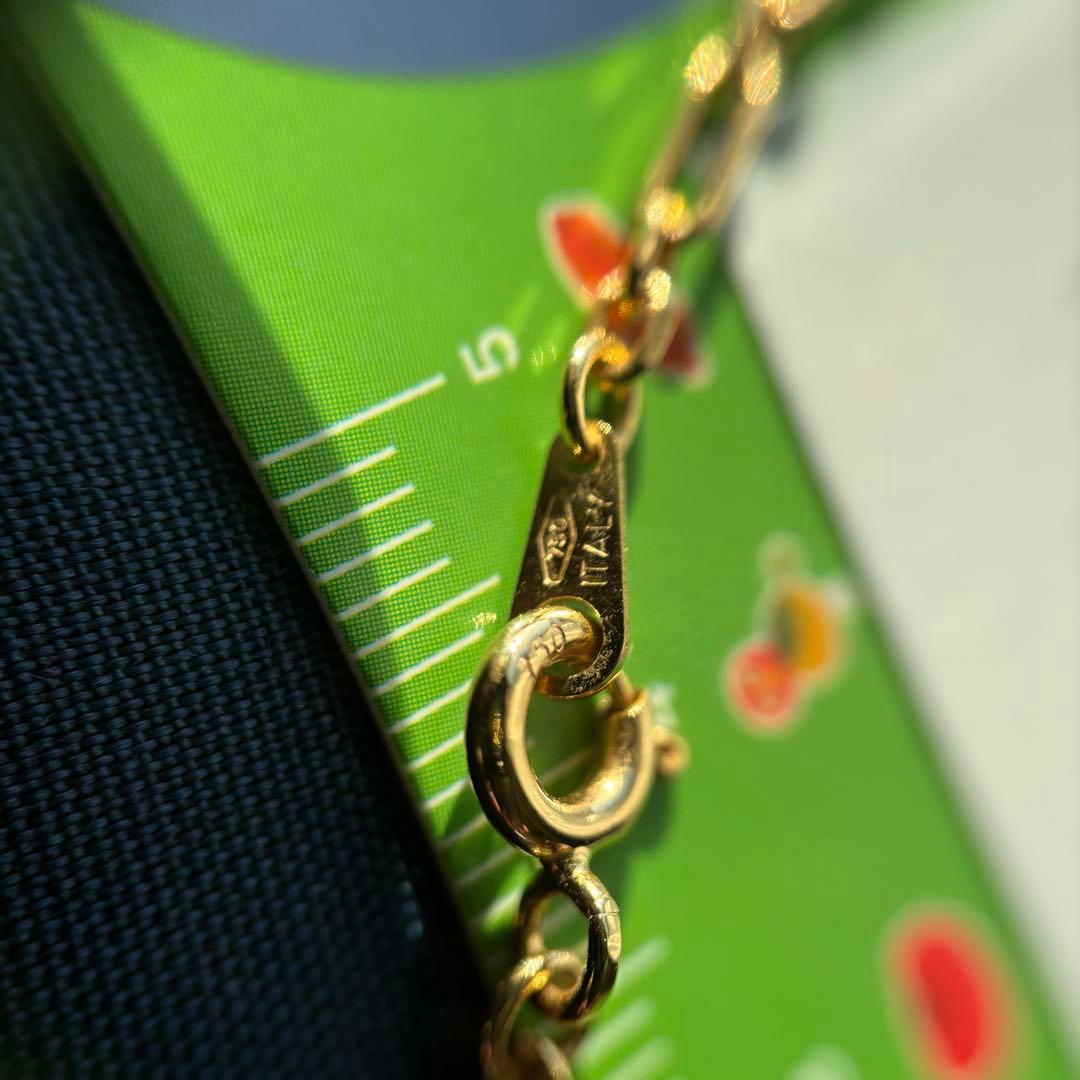 GSTV K18 YG イタリアン　チェーン　ネックレス　フィガロ