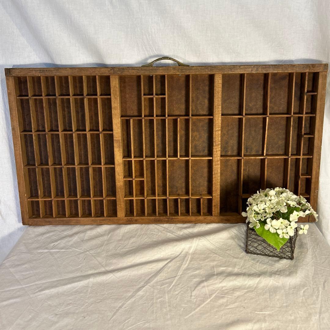 フランスアンティーク　ビンテージ プリンタートレイ 蚤の市 古道具 大きめ