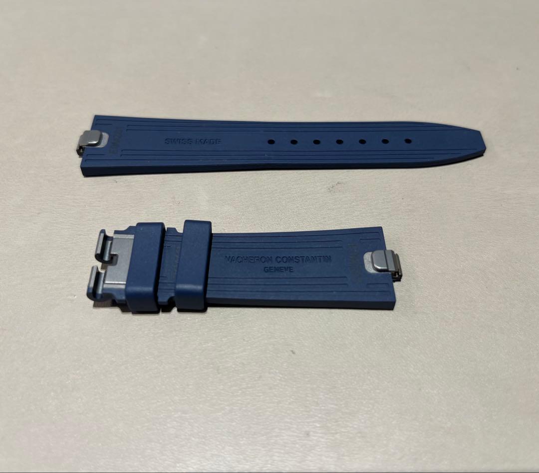 ヴァシュロンコンスタンタン　ネイビー ラバーベルト