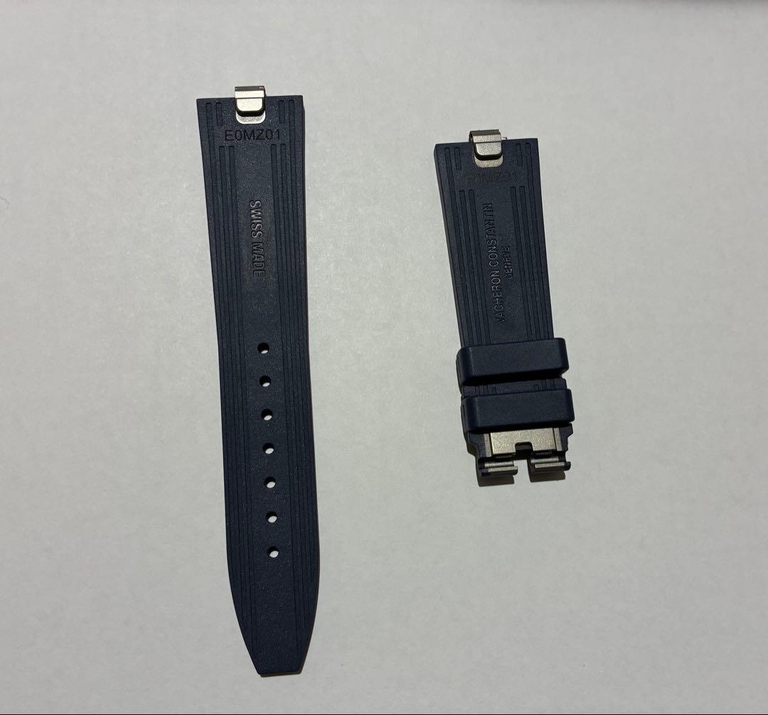 ヴァシュロンコンスタンタン　ネイビー ラバーベルト