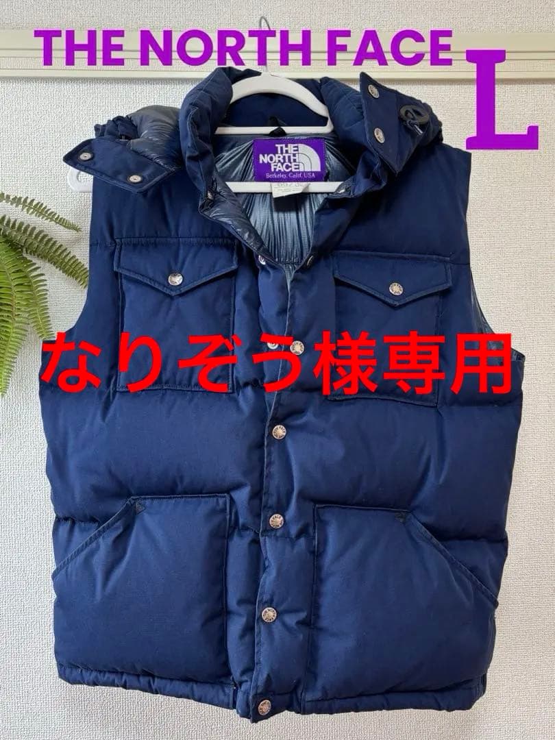 【美品】THE NORTH FACE パープルレーベルシエラ ダウンベスト L