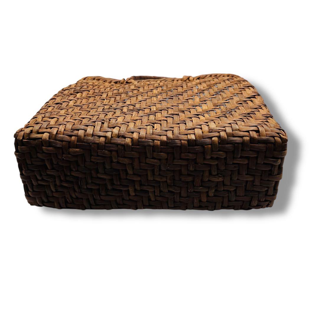 山葡萄 かごバッグ 籠バッグ 手編み 天然素材 ハンドバッグ 和装 網代編み