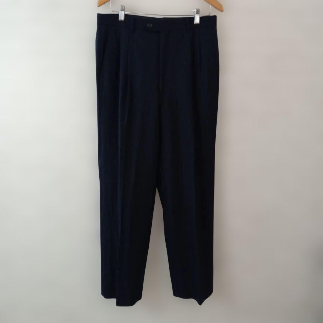 値下げ■11.6 a2 クリスチャンディオール ムッシュ ウールスラックス