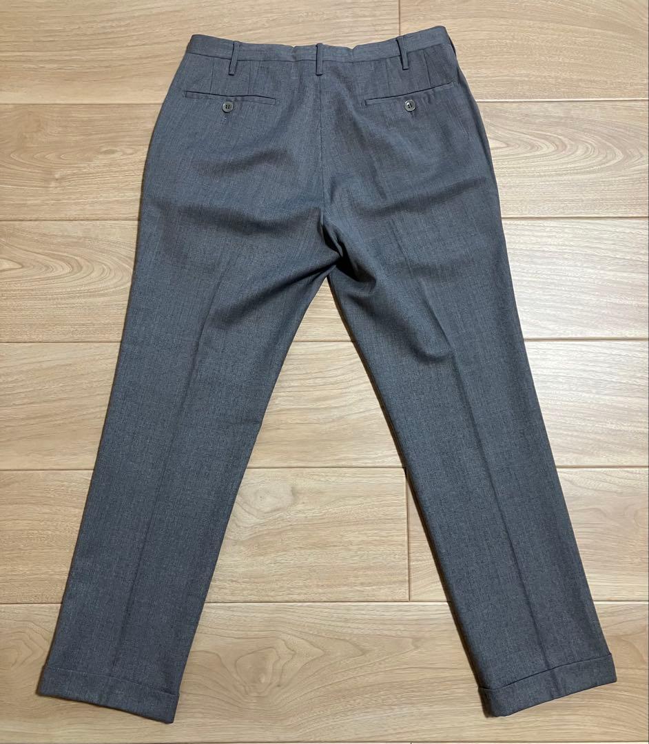 【イタリア製】Rota スラックス ツープリーツ　ライトグレー 46