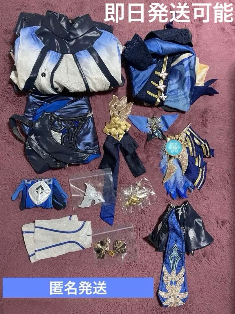 原神　エウルア　コスプレ衣装　ウィッグ　靴　猫屋本舗