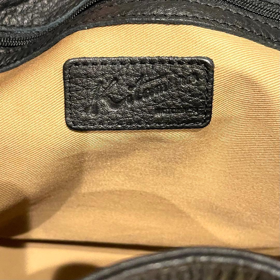 キタムラ KITAMURA 本革レザー 黒　ブラック ハンドバッグ 未使用級