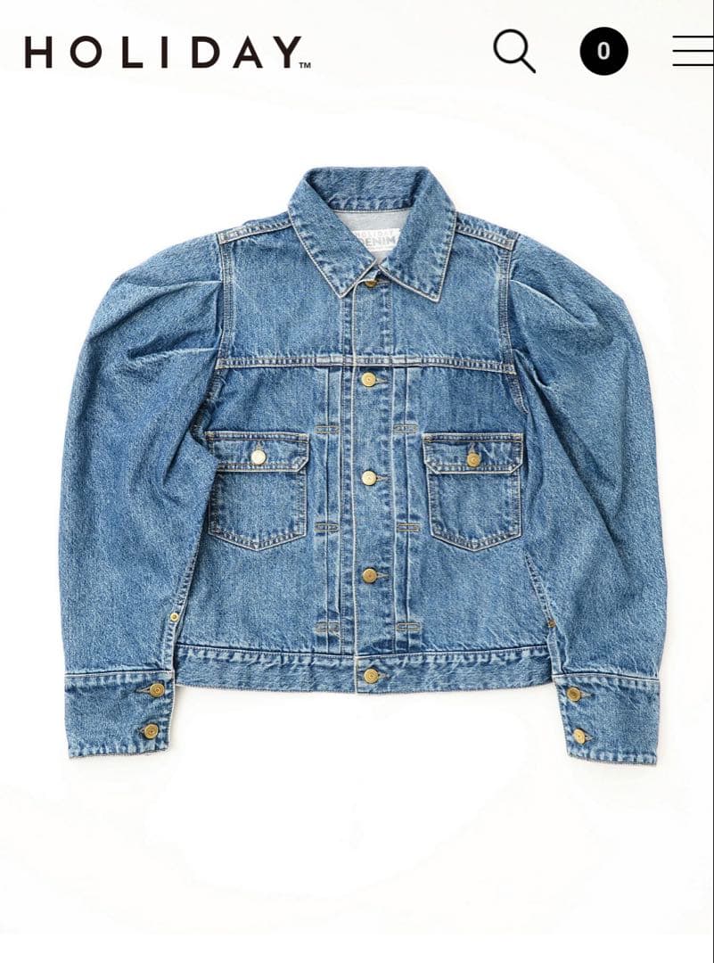 HOLIDAY パフスリーブデニムジャケットII