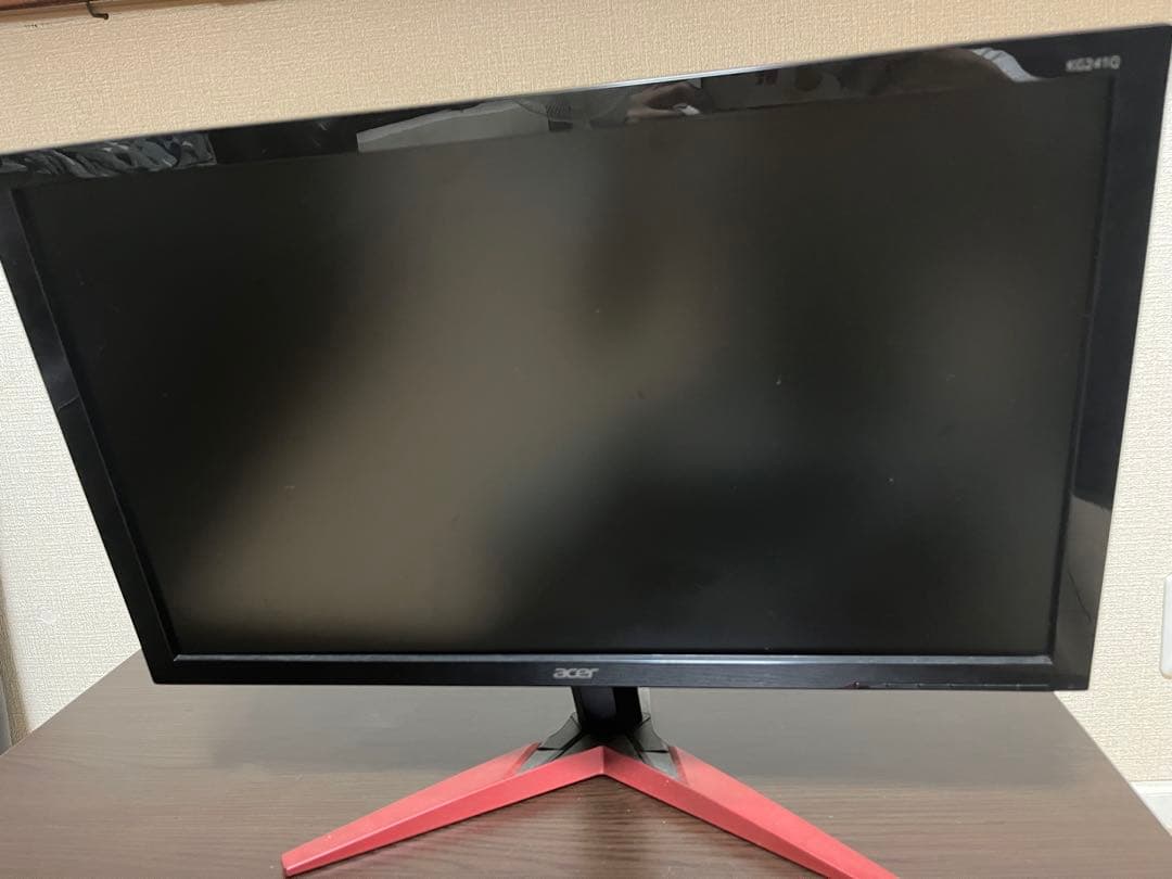 Acer 大画面モニター 黒/赤　KG241Q 23.6インチ　144Hz