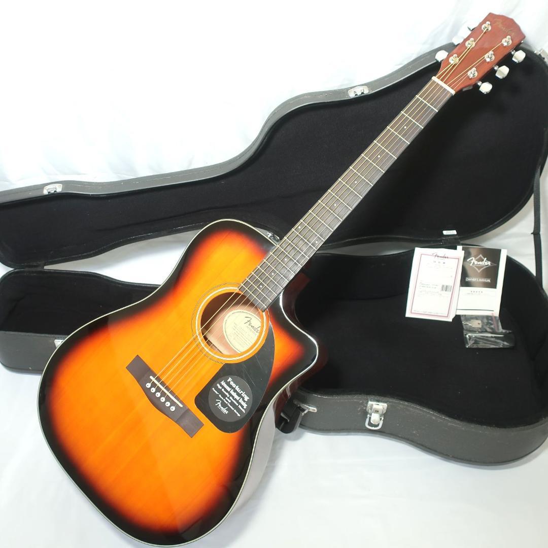ほぼ未使用 Fender CD-60CE エレアコ ギター 純正ハードケース付
