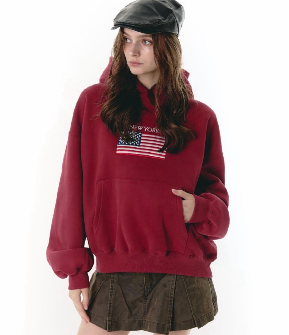 Benua embroidery hoodie/刺繍フーディー