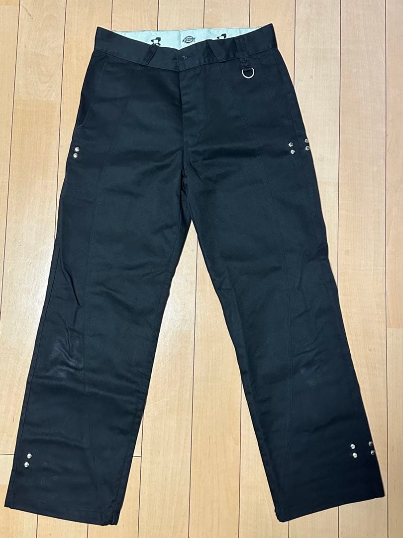 【32×30】Dickiesディッキーズテーパードパンツ黒 222M40OS01