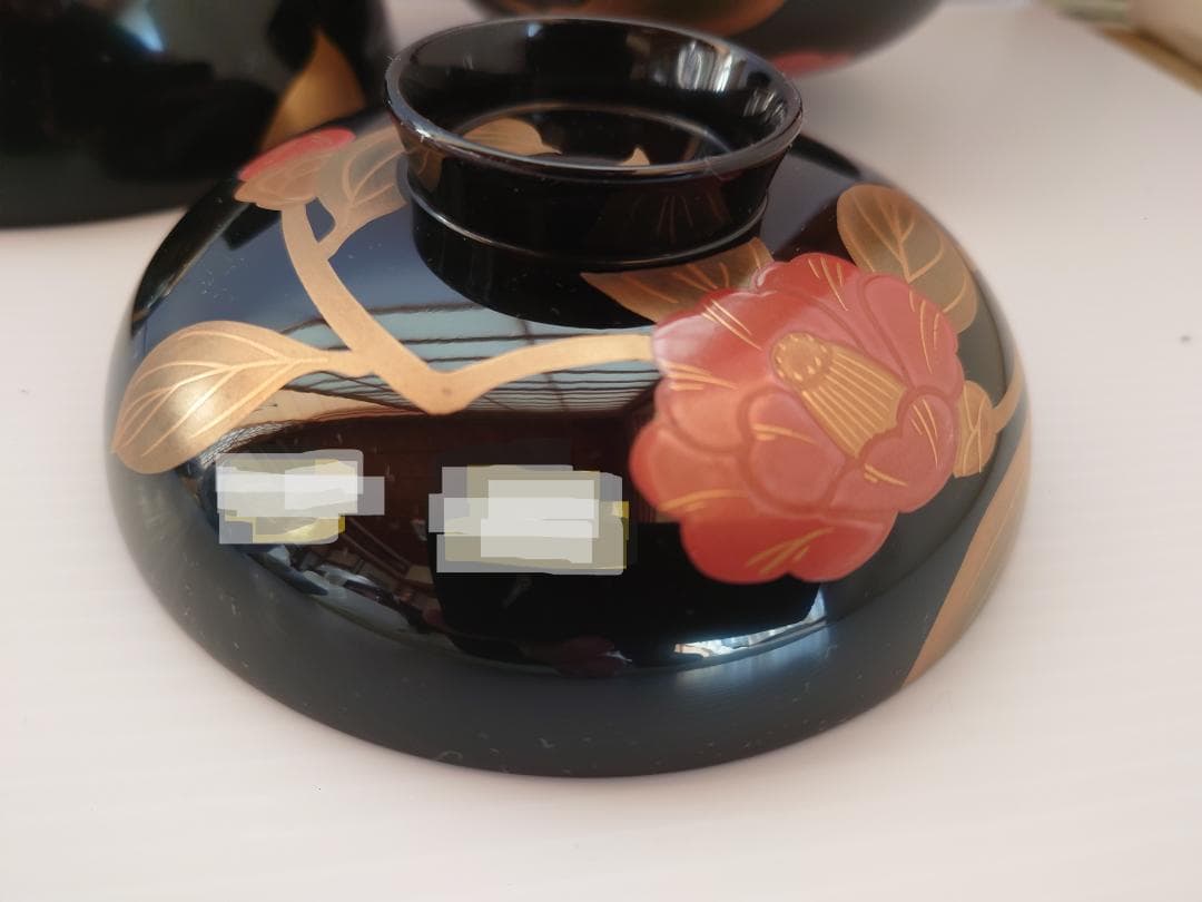 【メル96644】越前塗　吸物椀　一美作（５セット）