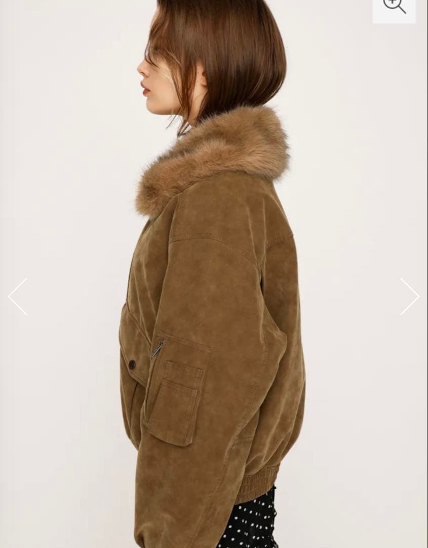 ブラウンスエードファージャケット