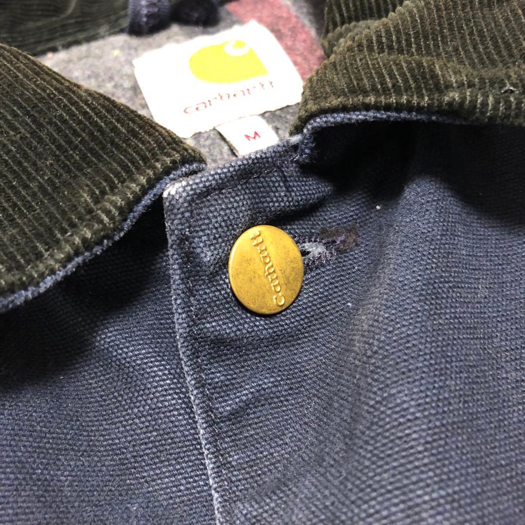 カーハート　ミシガンチョアコート　ネイビー　ブランケット