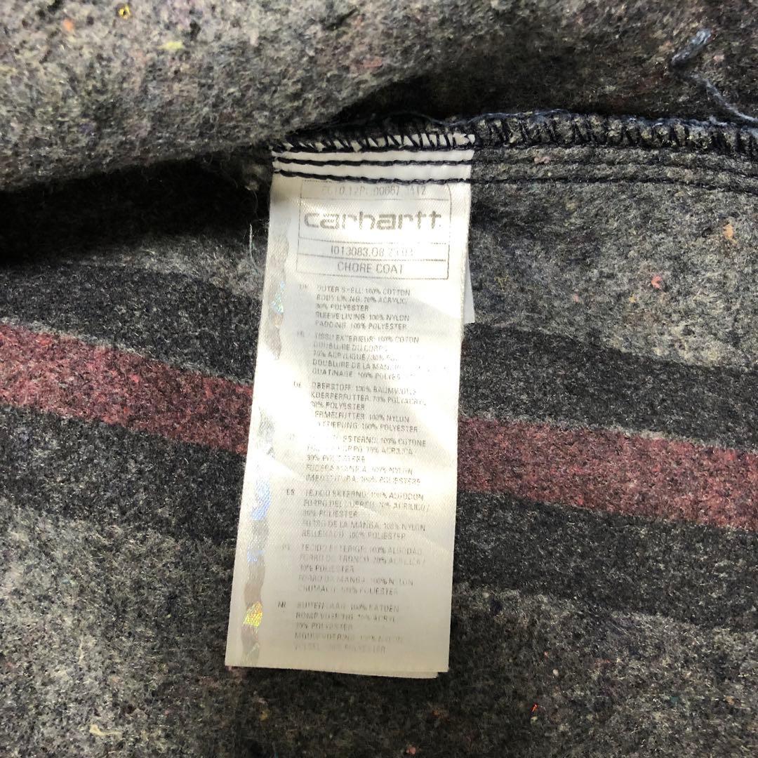 カーハート　ミシガンチョアコート　ネイビー　ブランケット