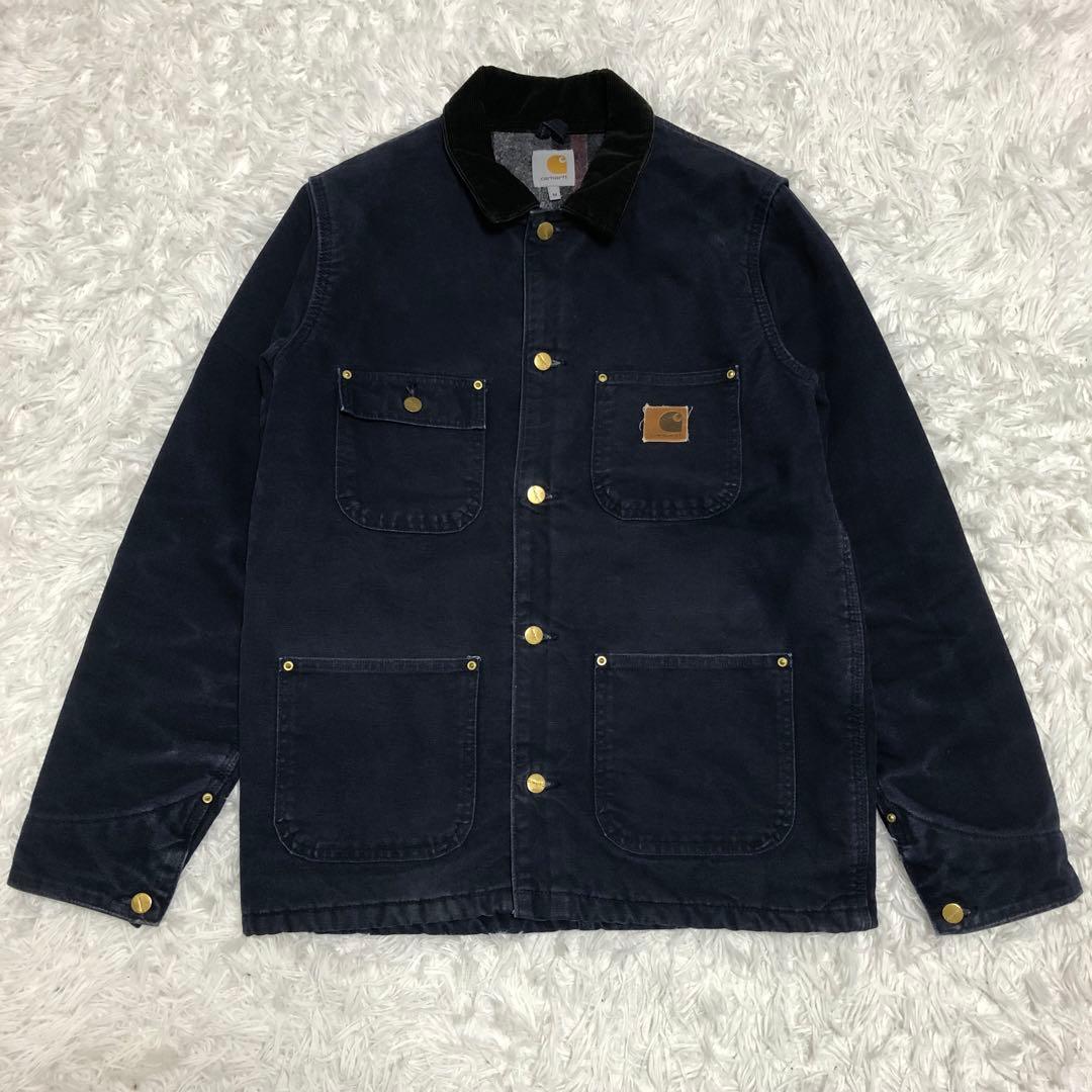 カーハート　ミシガンチョアコート　ネイビー　ブランケット