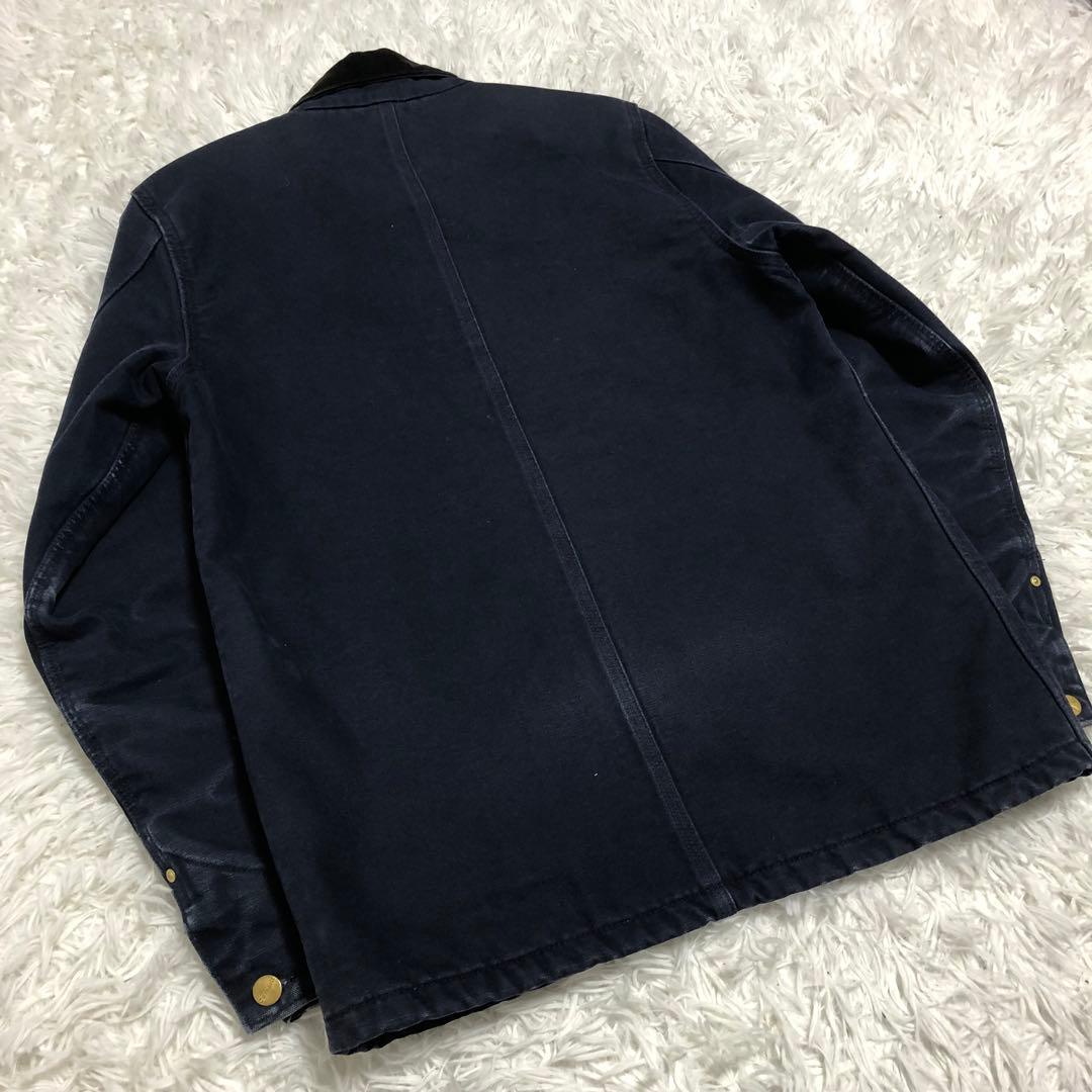 カーハート　ミシガンチョアコート　ネイビー　ブランケット
