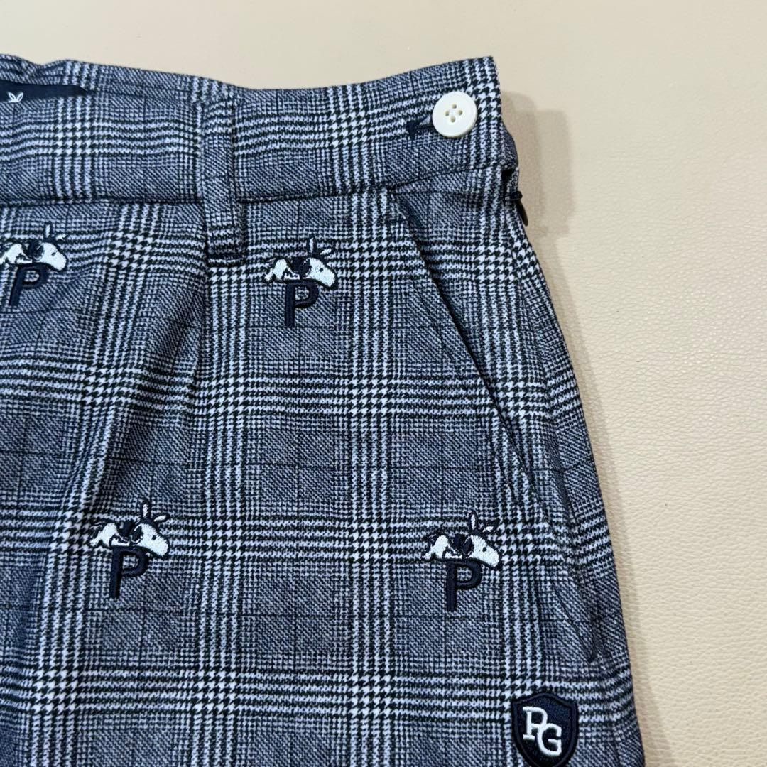 美品【PEARLY GATES×SNOOPY】グレンチェック ゴルフスカート 1