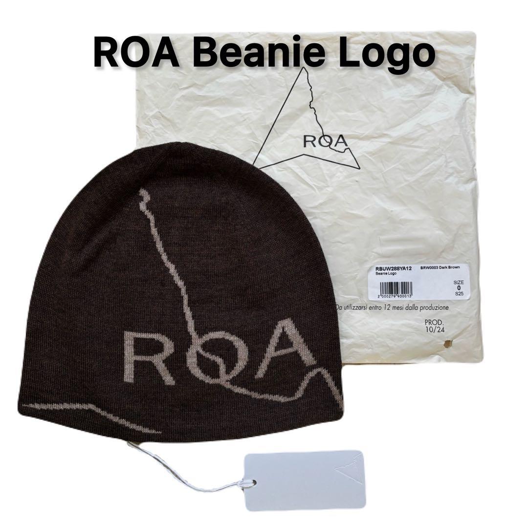 新品 ROA Beanie Logo ロア ビーニー ブラウン ロアハイキング