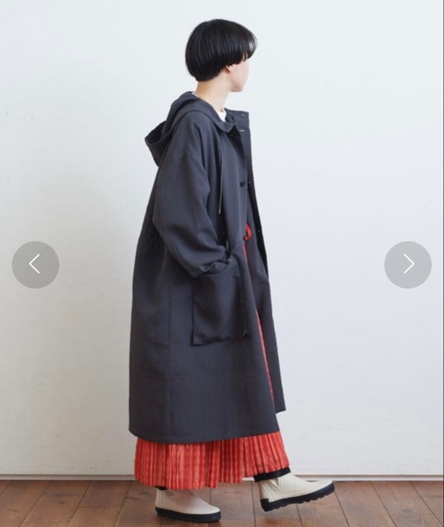 【yuni】 Pe washer hooded コート