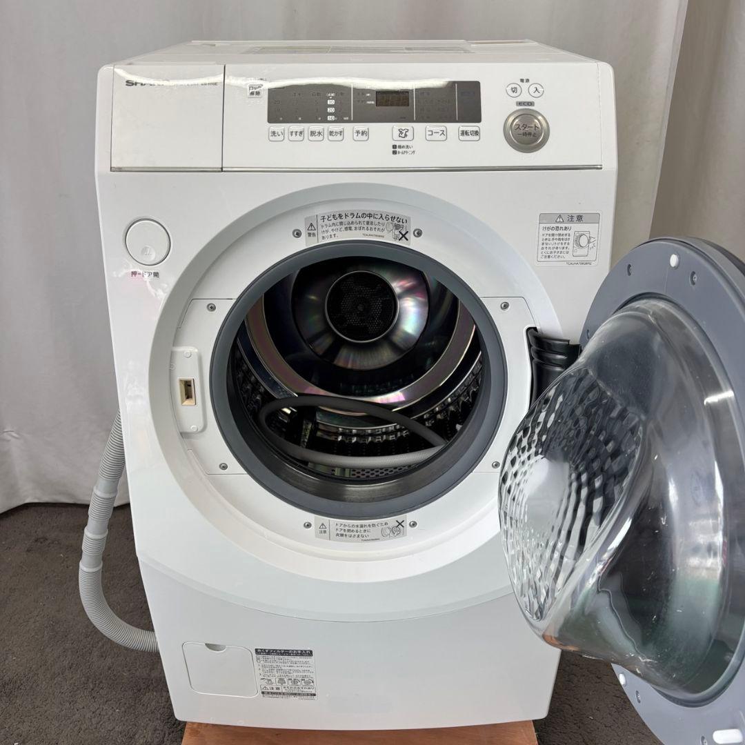 942　ドラム式洗濯機　SHARP　10キロ　右開　安い　綺麗　設置無料