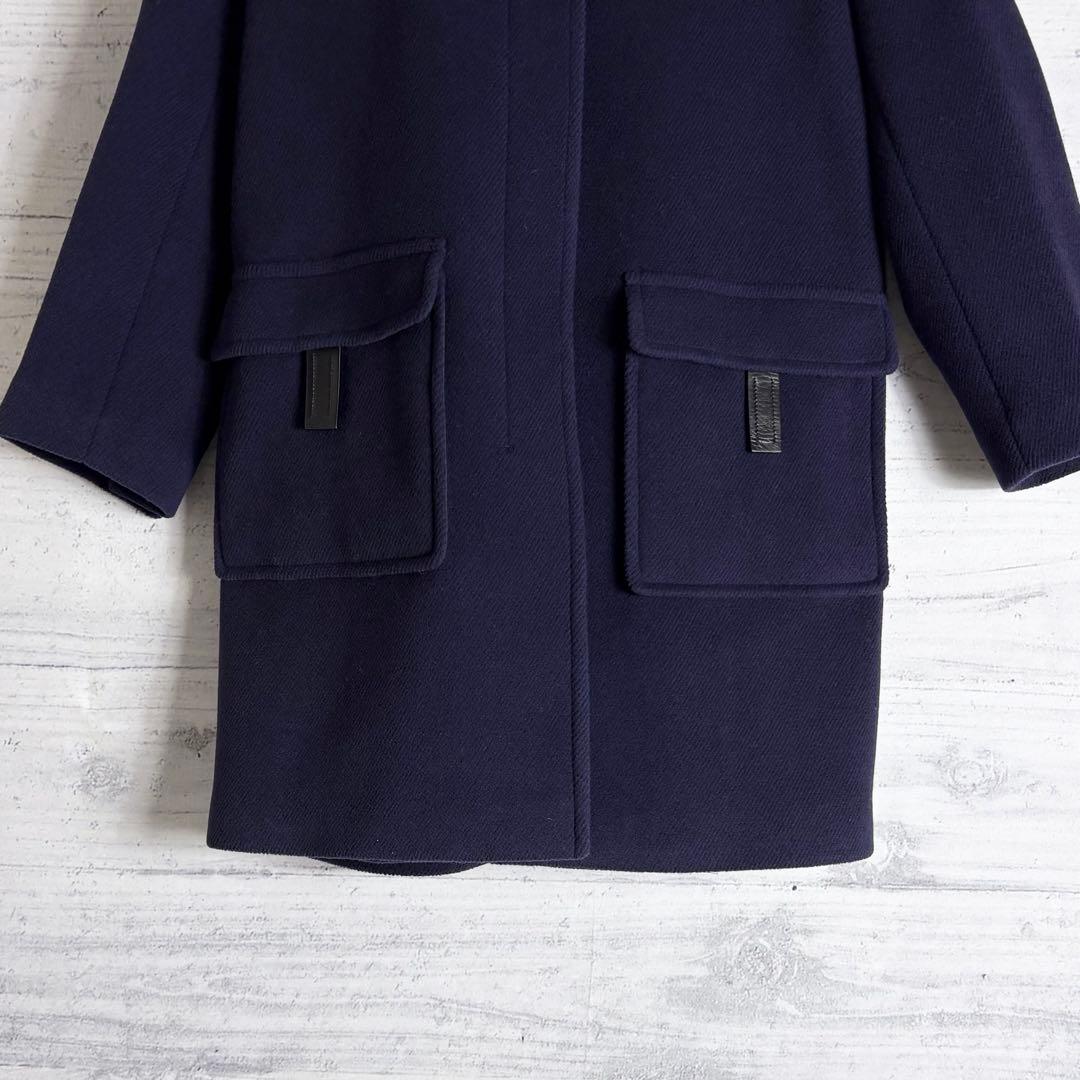 極美品✨PRADA ダブルフェイス レザーベルト フード コート 42