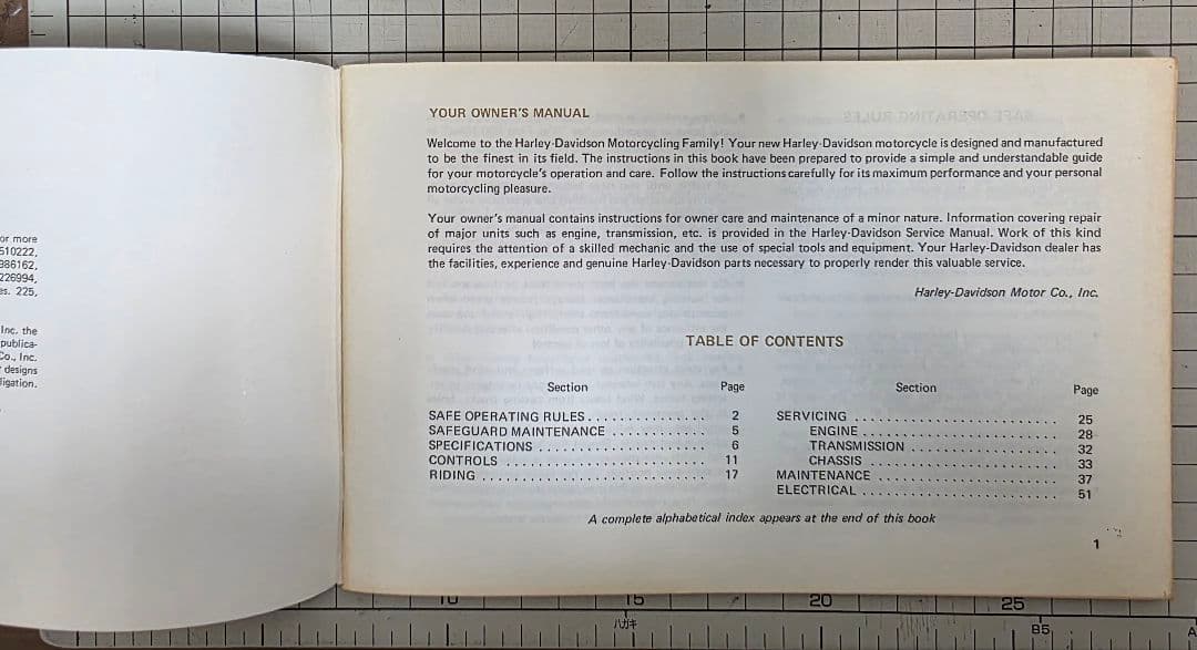 H-Davidson XLCR-1000 サービス・オーナーズマニュアルセット
