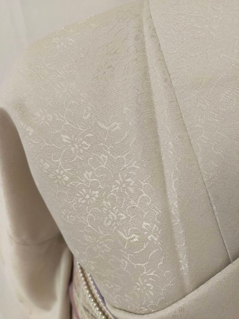 【お茶席用に】★★新品未使用　洗える紋意匠色無地(ポリ100%)Mサイズ★★