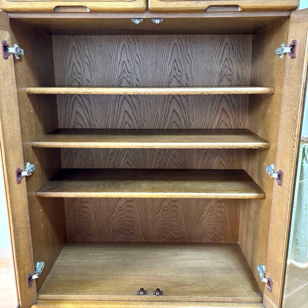 コスガ KOSUGA ガラスキャビネット 本棚 書棚 リビングボード