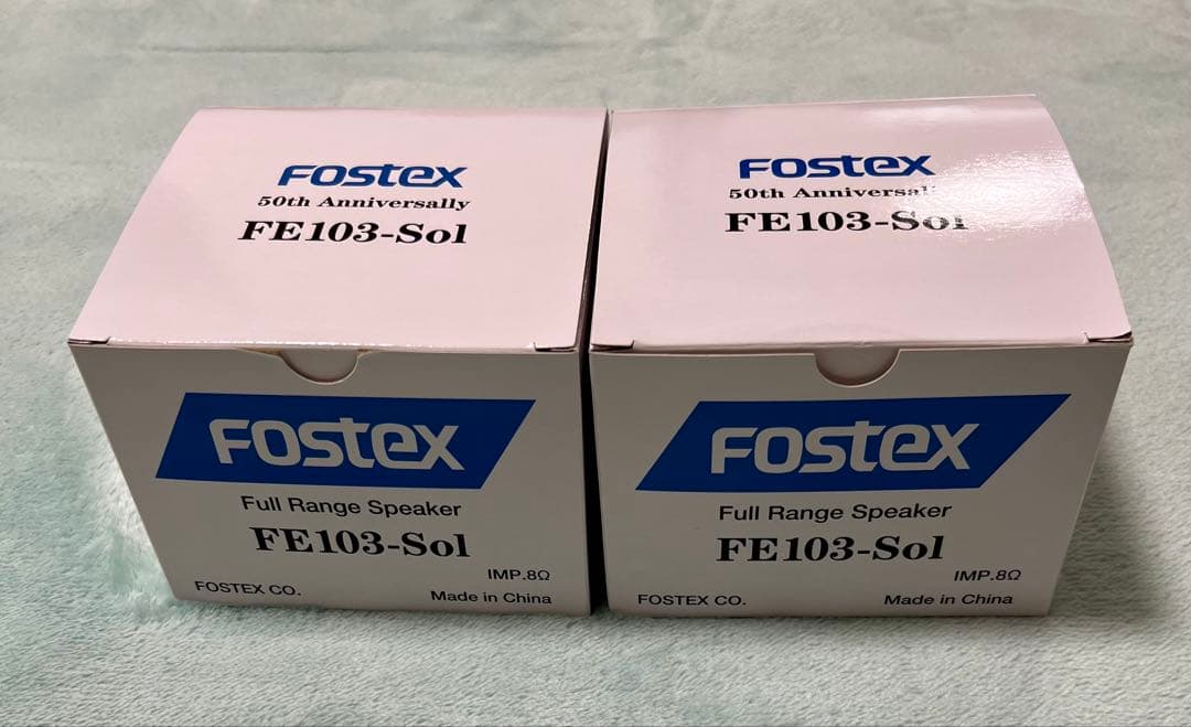 50周年記念Fostex FE103-Sol フルレンジスピーカー 2個セット