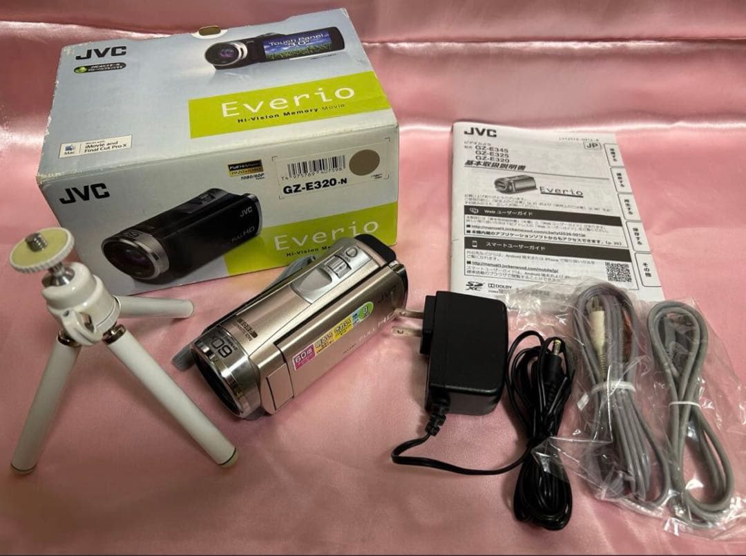 JVC ビデオカメラ GZ-E320-N 内蔵メモリー8GB ピンクゴールド