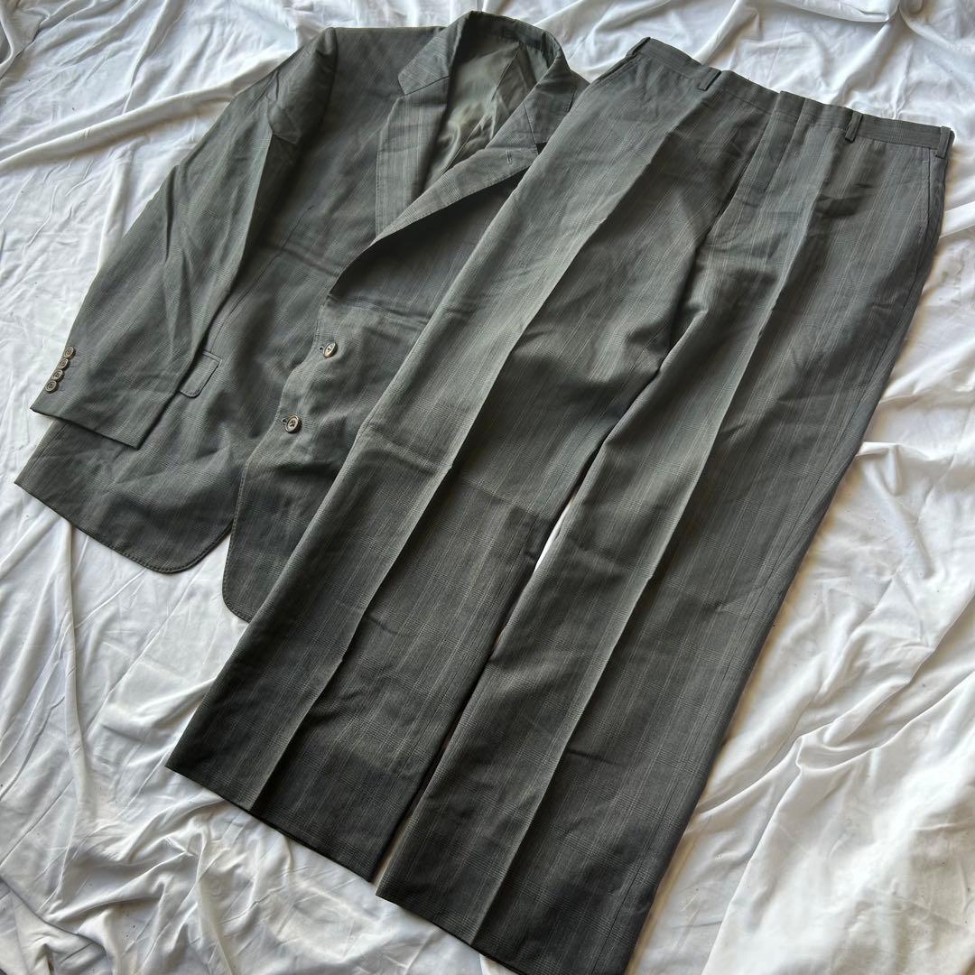 90's Burberry's グレー ダブルジャケットスーツ